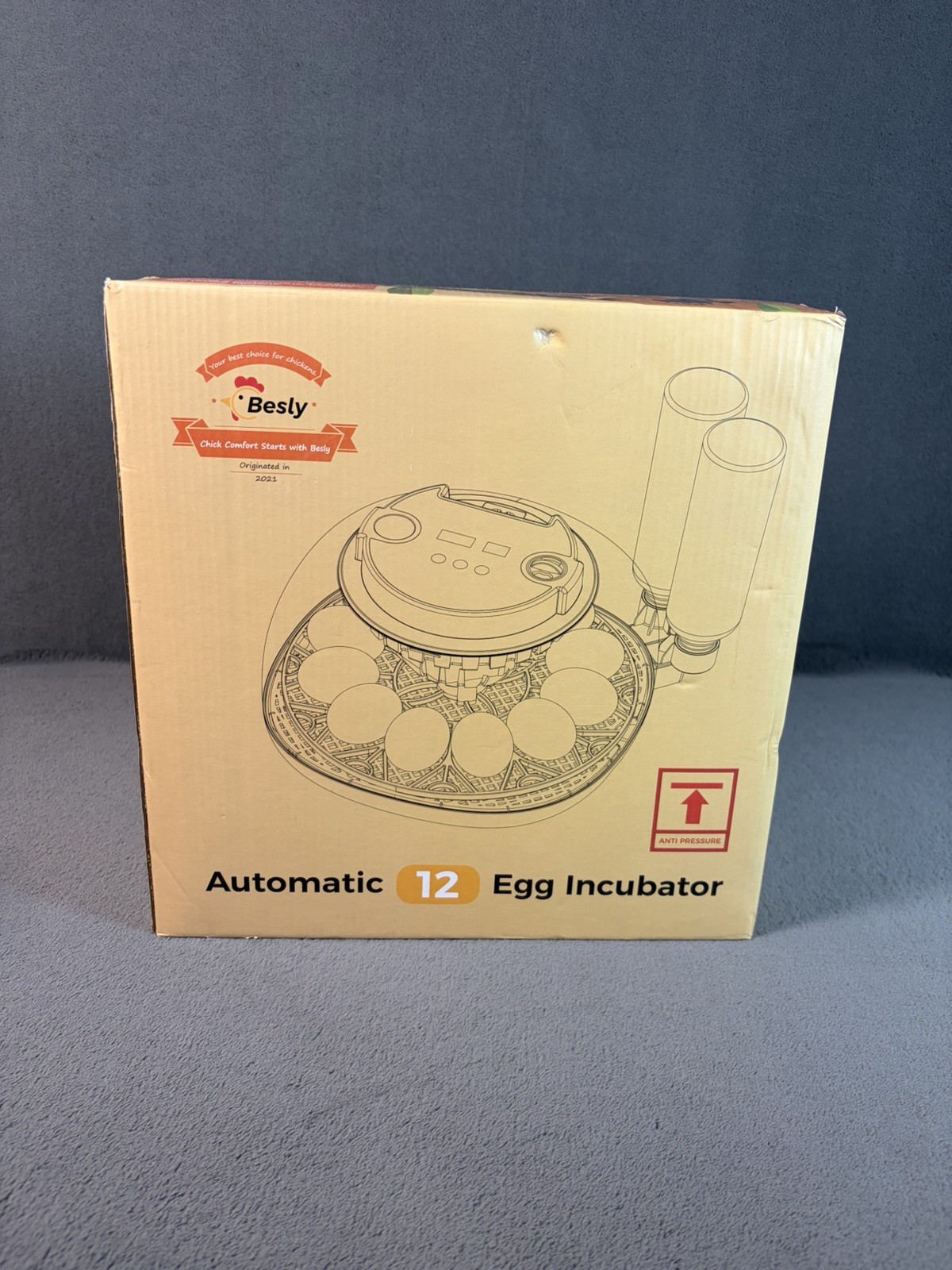 Besly 12 Egg Incubator Automatic Turner Digital Chicken Duck Quail Hatcher