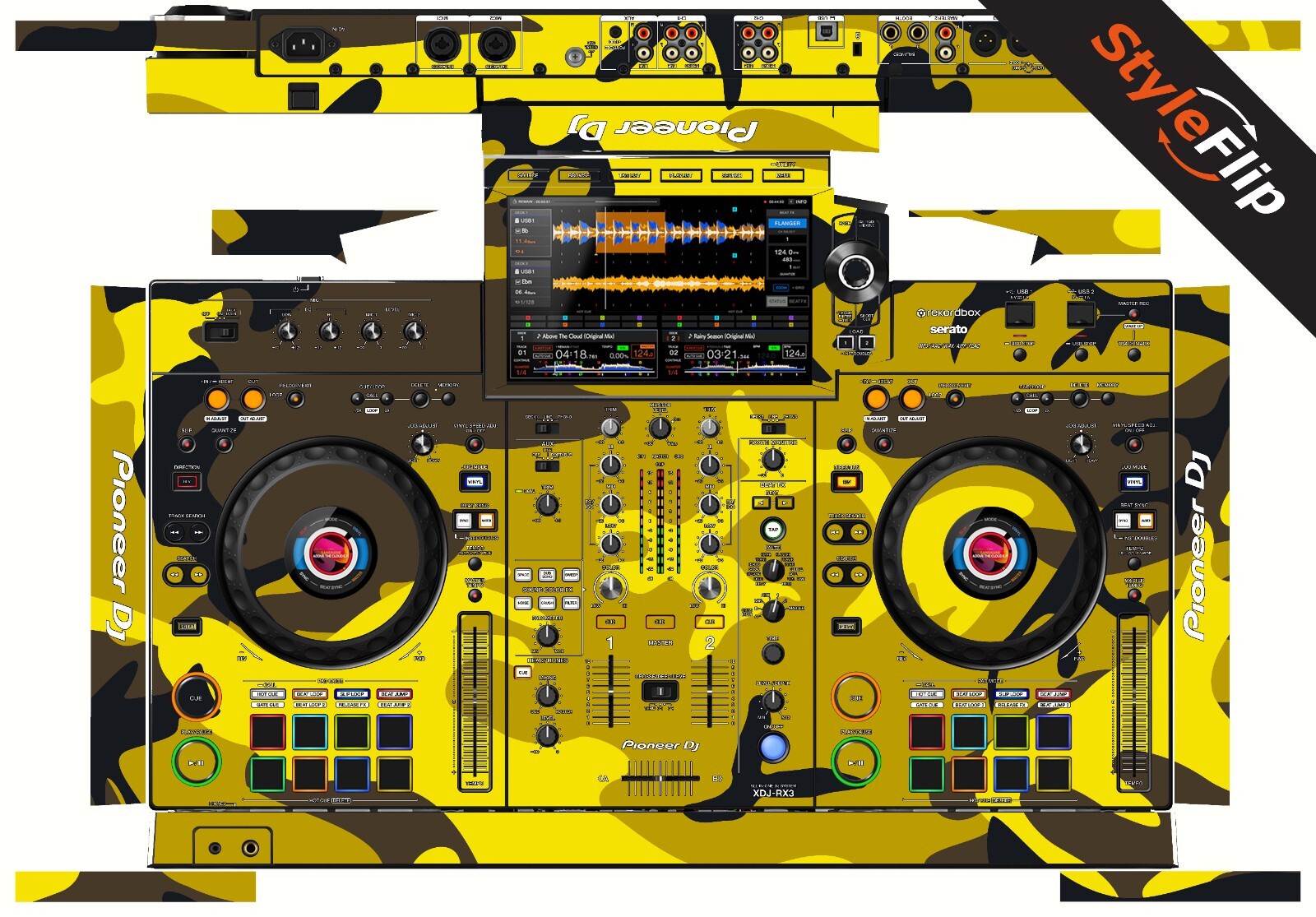 Pioneer XDJ-RX3 Skin | Camo Yellow | Protective Decal | StyleFlip