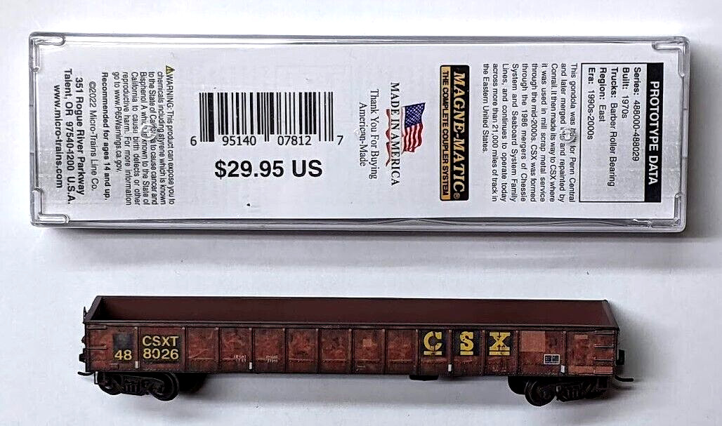 MTL Micro-Trains 10544820 105820 CSX 488026 FW Factory Weathered