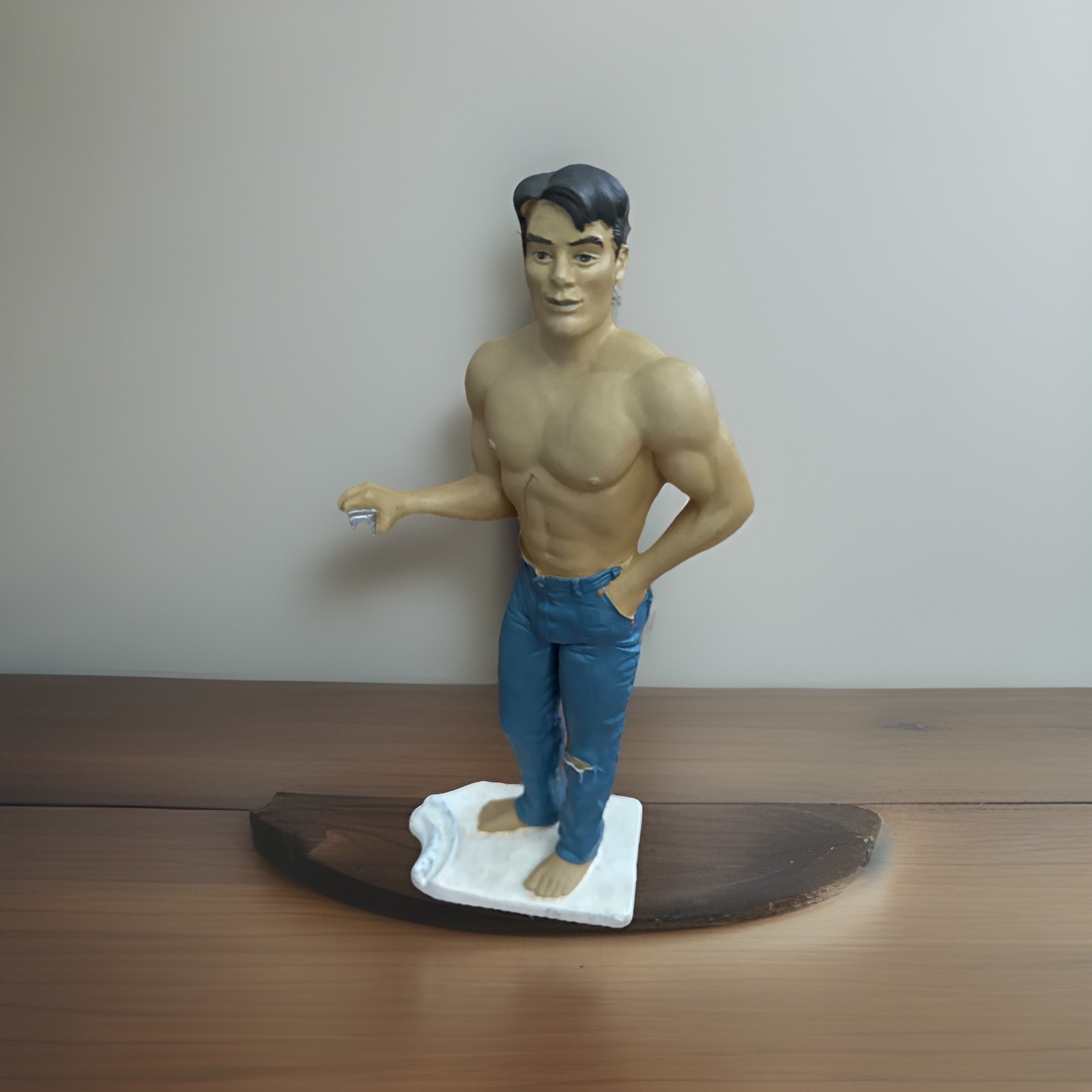 Vintage Bottoms Up R. Demars Made For Ganz Shirtless Man Soda/beer Can Holder