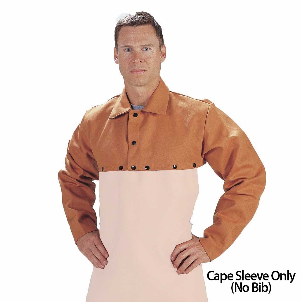Tillman 6221D 9 oz. Orange Westex Flame Resistant Cape Sleeves Medium