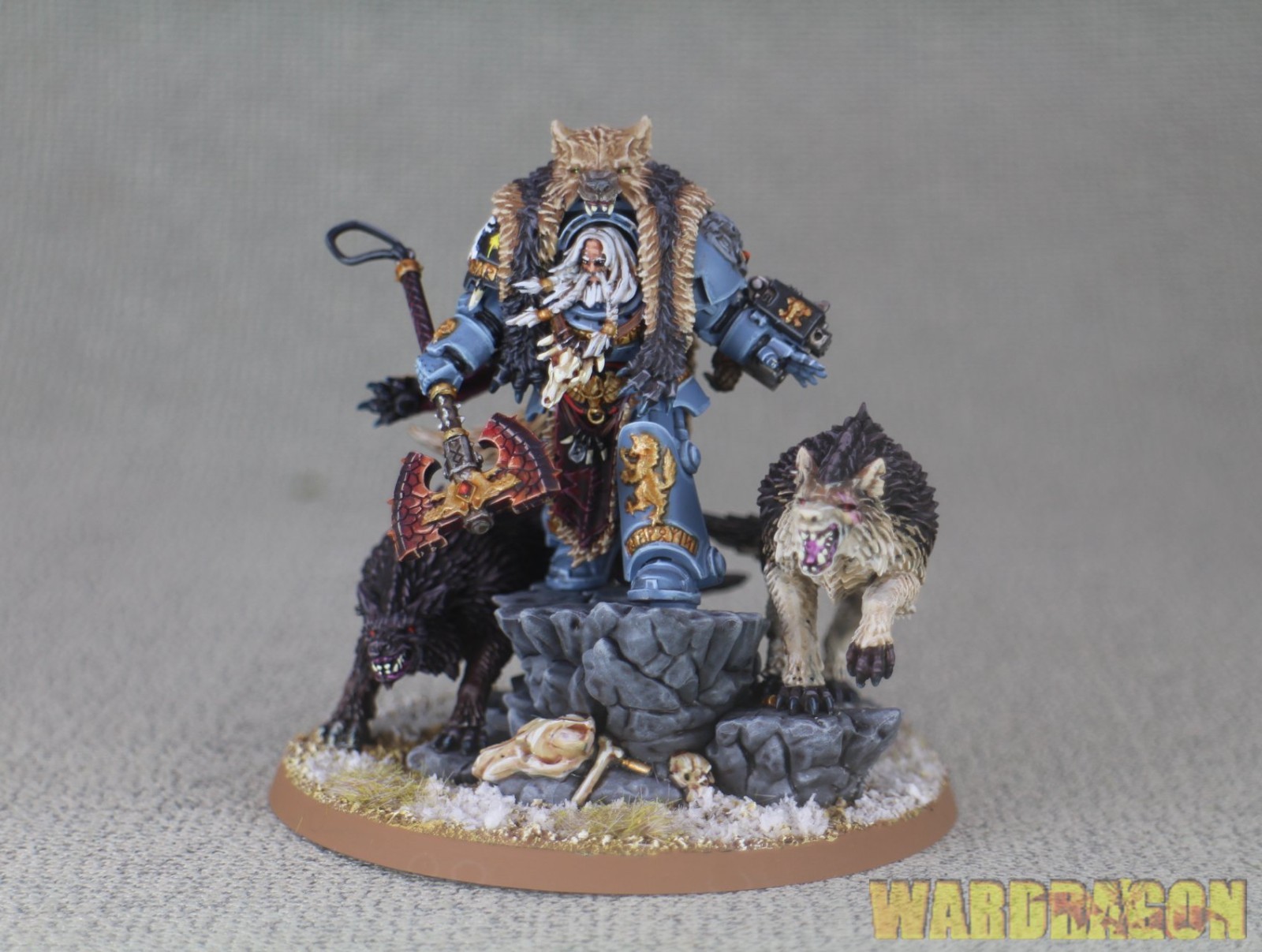 Warhammer 40K WDS painted Space Wolves Logan Grimnar e29
