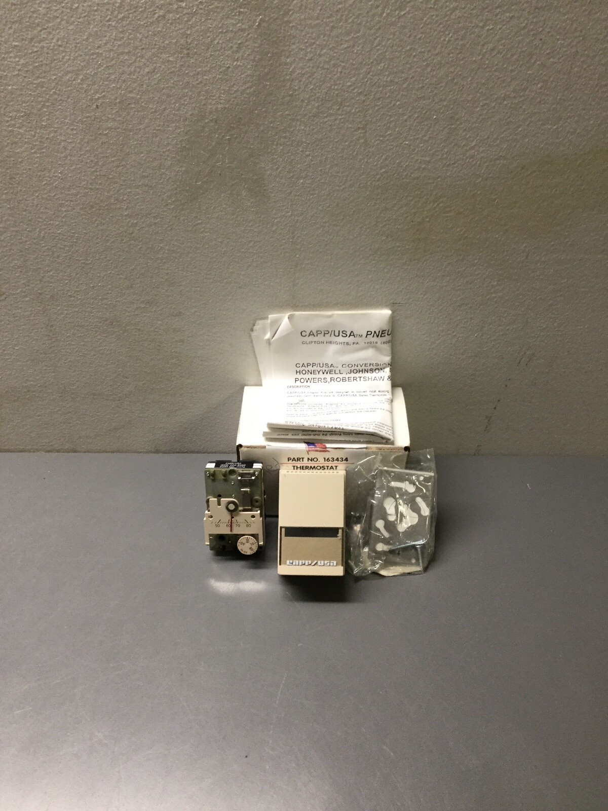 NEW, CAPP USA, 163434, THERMOSTAT WITH COVER, (11K-3)