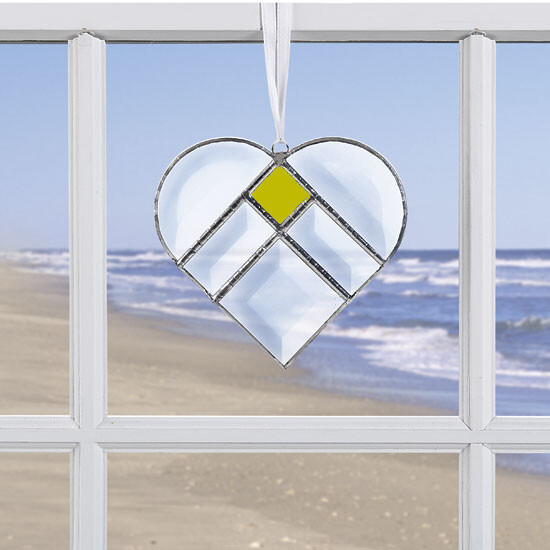 Crystal Heart Suncatcher