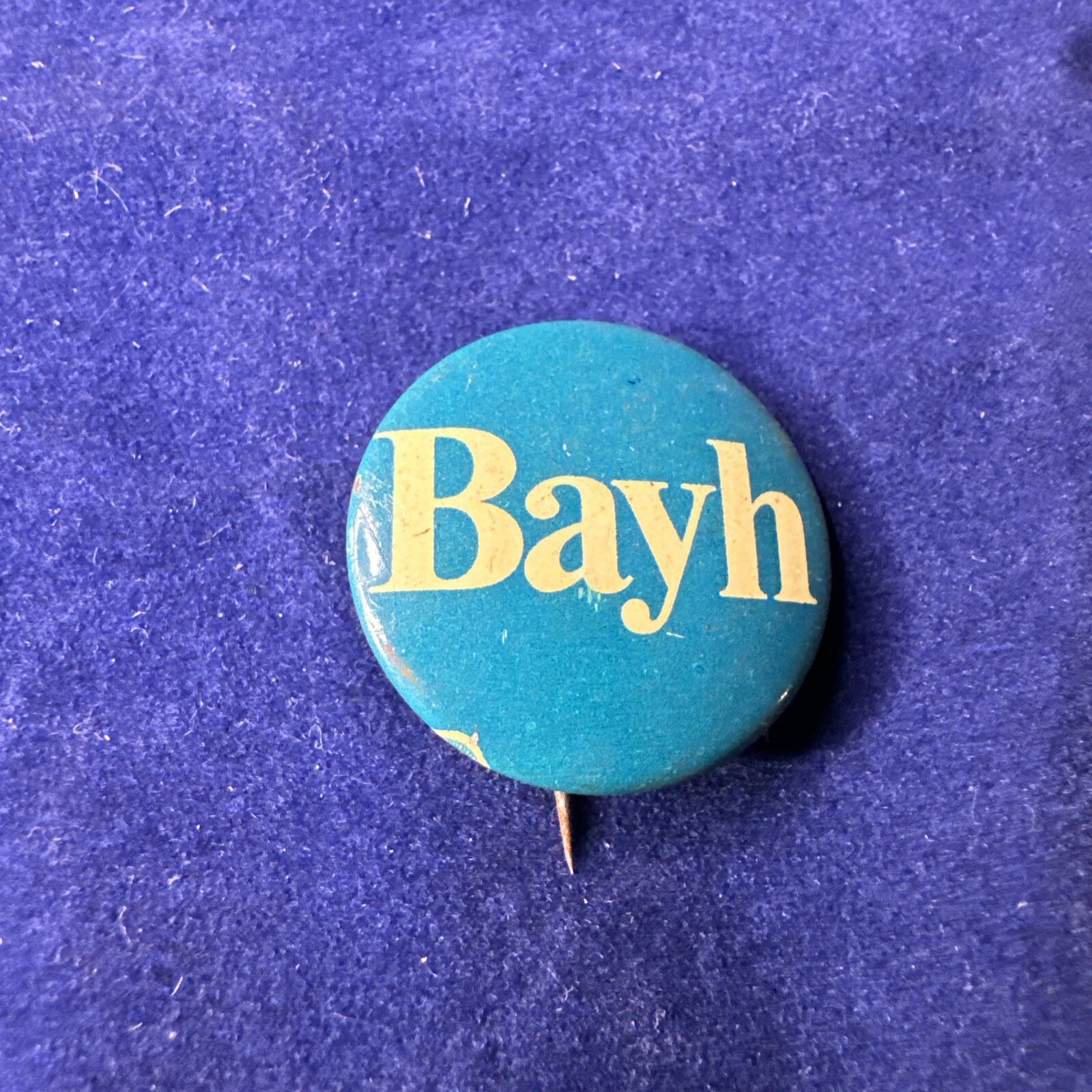 4x Vtg Small Blue Bayh Political Pin Back Button Birch Bayh Indiana Politician