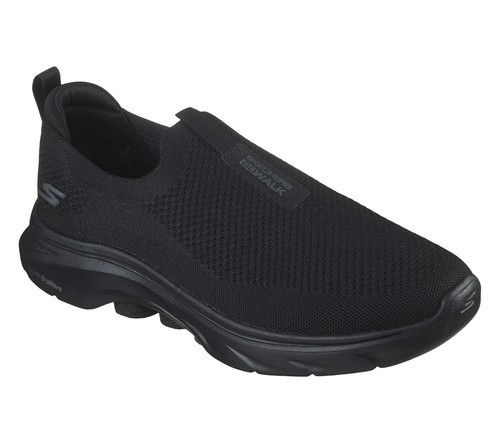 Skechers Shoes Men Black Comfort Casual Go Walk 7 SlipOn Soft Memory Foam 216633