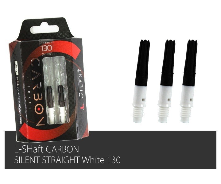 [L-Shaft] [Carbon] [130] Silent Straight Shaft White
