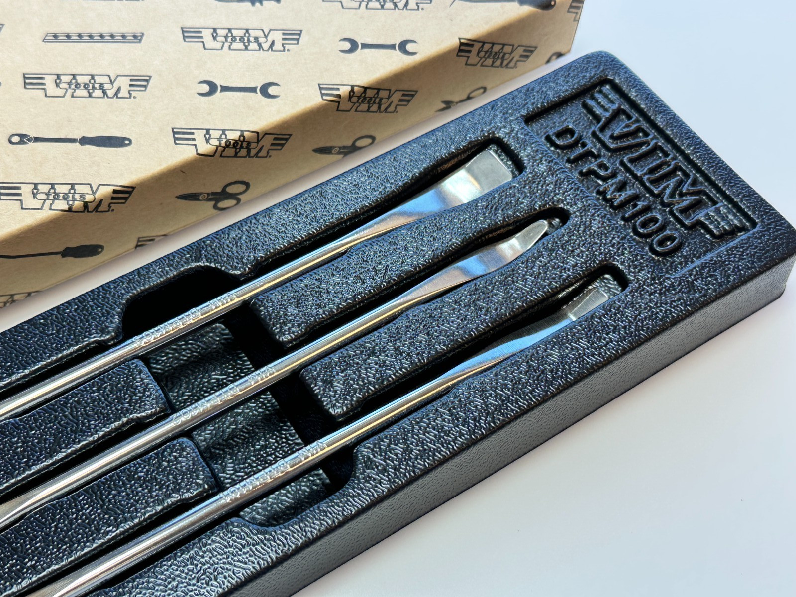 VIM Tools DTPM100 3pc Mini Precision Double Sided Panel & Trim Tool Prying Set