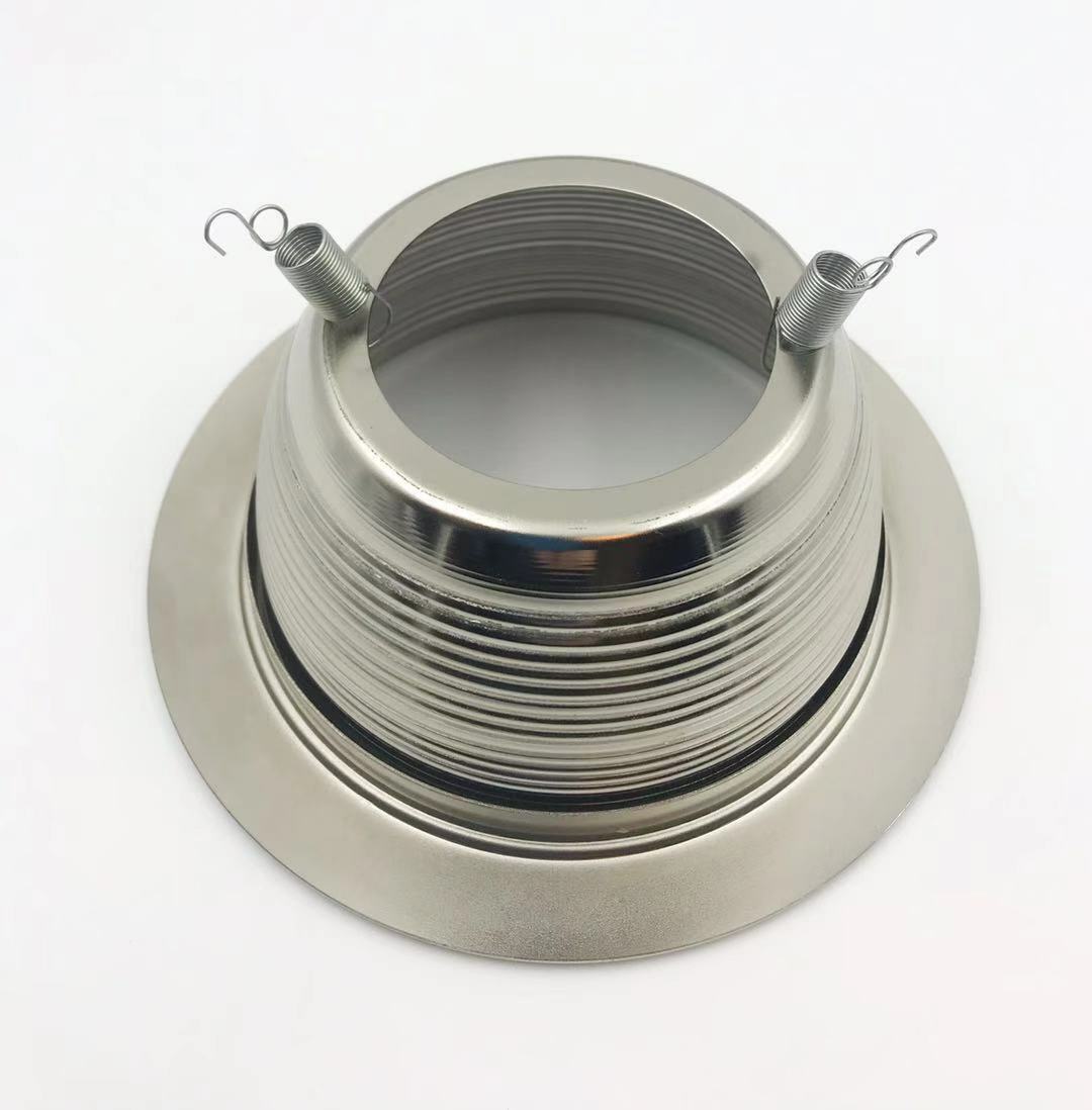 5 Inch All Satin Nickel Recessed Can Trim