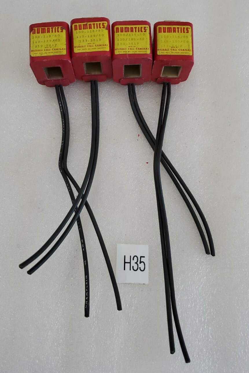 *NEW* LOT OF 4 Numatics 139-361P 100-115/110-120V 50/60Hz Coils + Warranty!