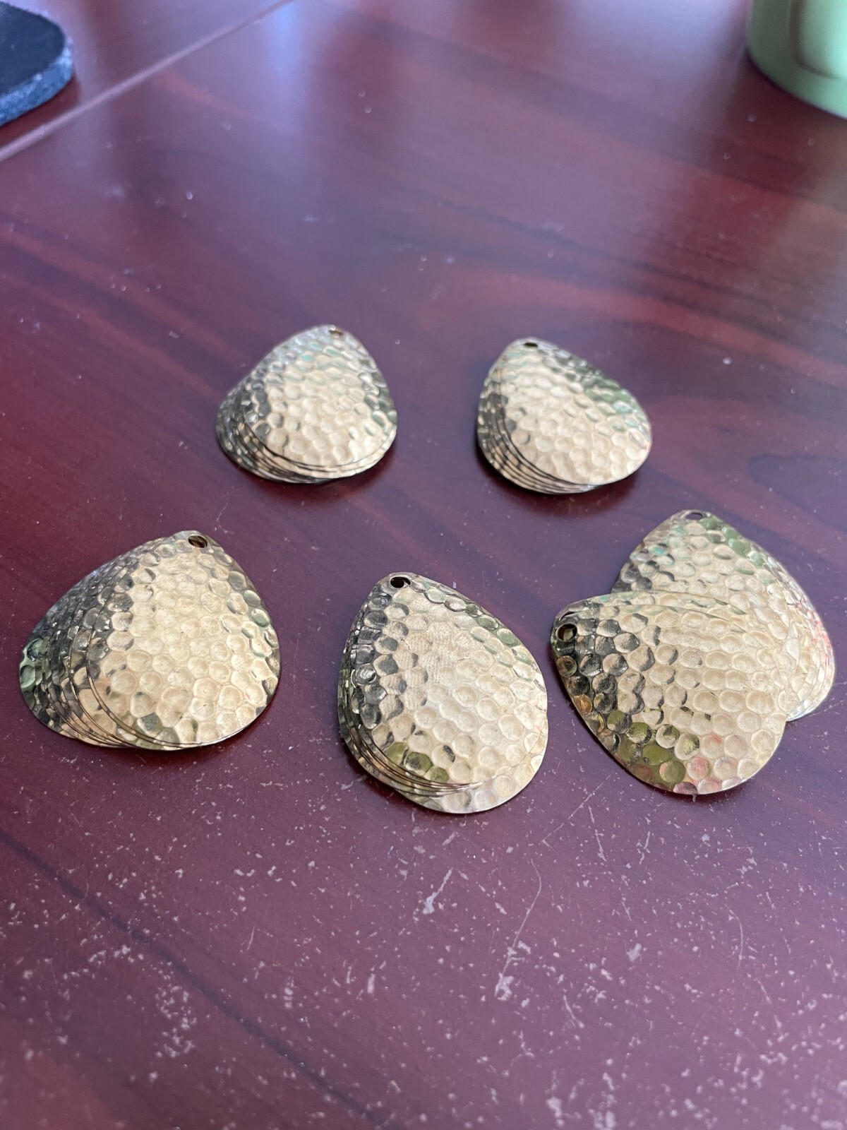 50 count Hammered Brass in size 4 Colorado spinner blade