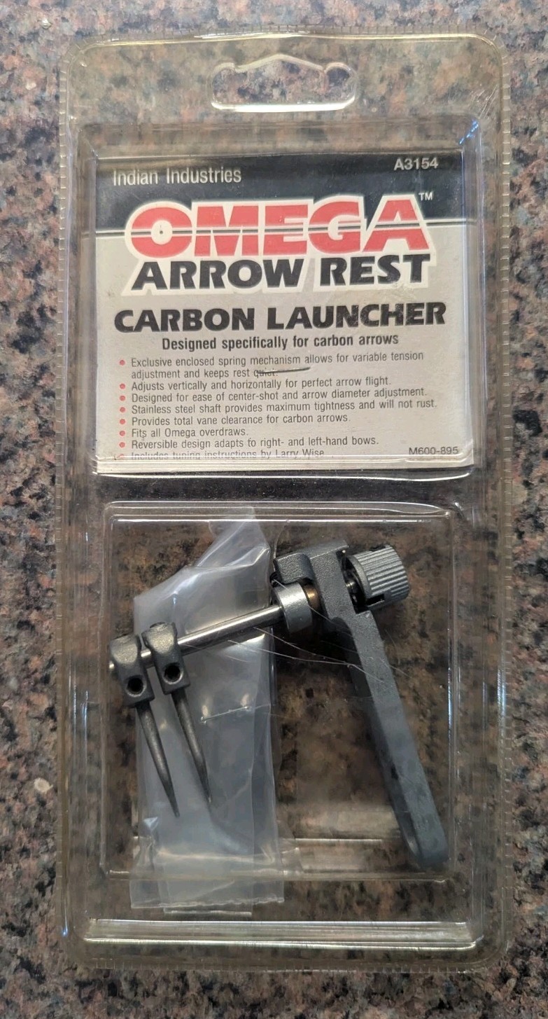 Omega Arrow Rest A3154 ARCHERY CARBON LAUNCHER NEW OLD STOCK MADE IN USA