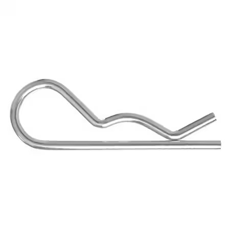 Cotter Pin, Bridge, 11/64 In Pin Dia, 3-3/8 In Shank Lg, Steel, Zinc Plated