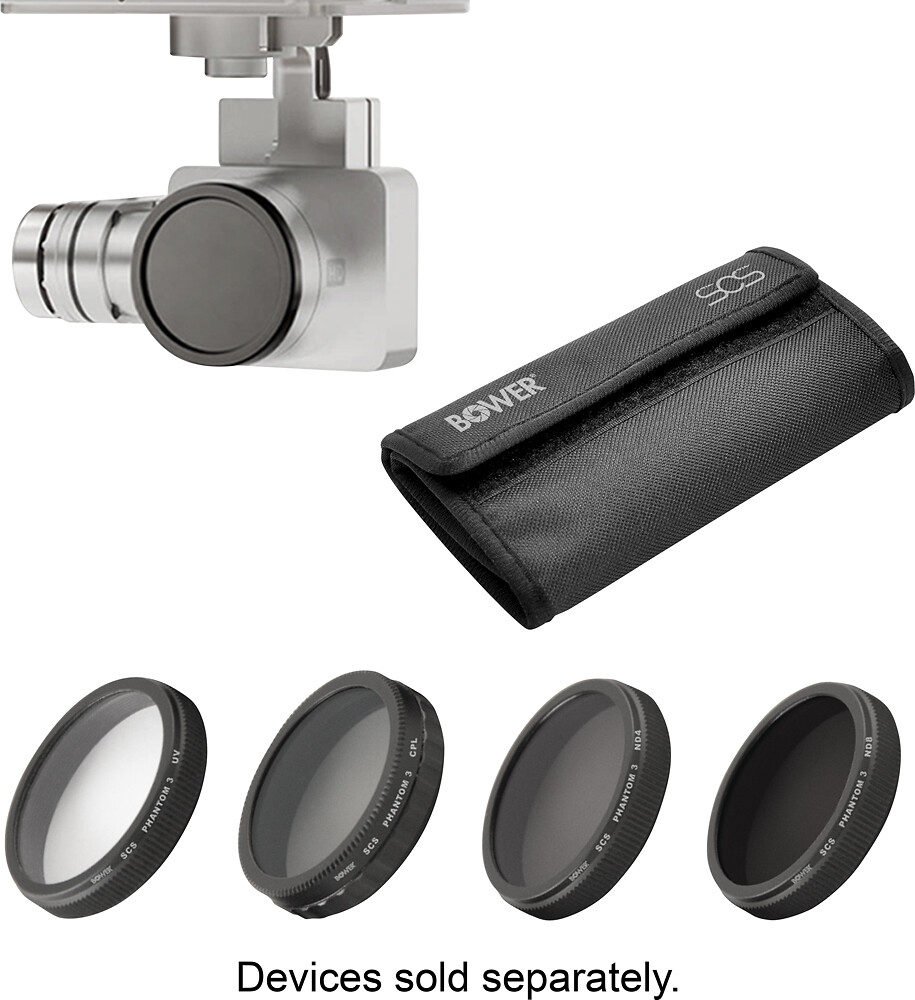 Bower Sky 4Pc Filter Kit for Phantom 3 Professional / Advanced New