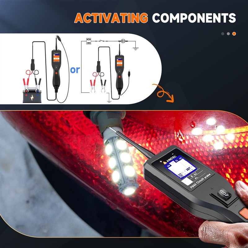 Car PowerScan probe Electrical Tester power Circuit Tester PB50 12/24V