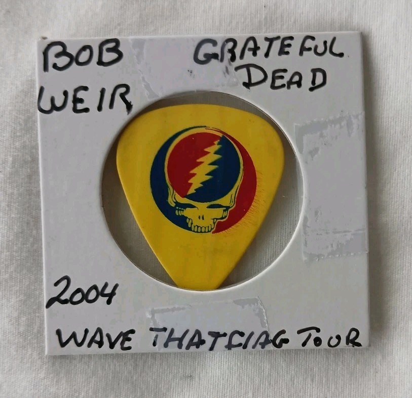 Bob Weir Grateful Dead Tour Issued Guitar Pick 2004 Wave That Flag Tour Rare