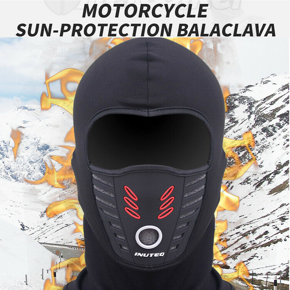Warm Fleece Balaclava Mask Thermal Motorcycle Face Mask for Ski Cycling US