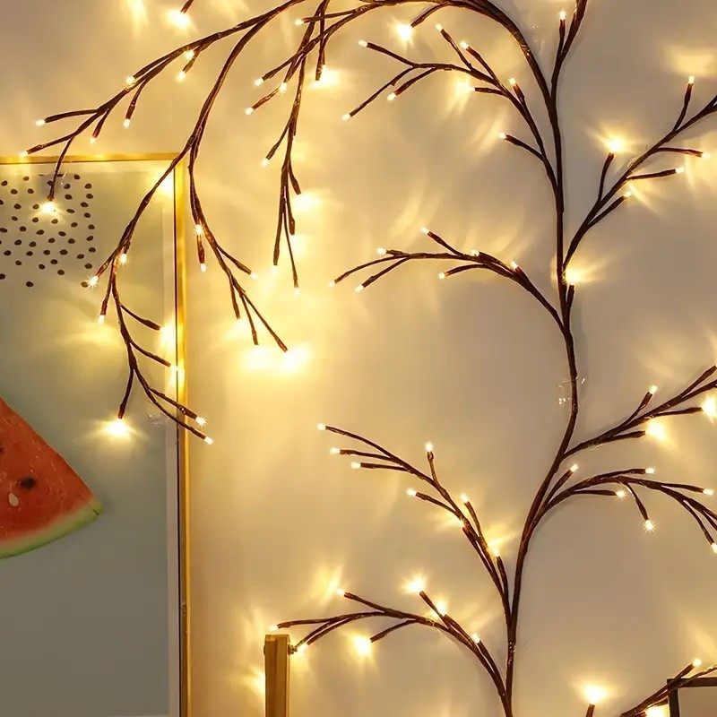 Enchanted Willow Vine Lights for Wall 1.8m LED Twinkling Tree Branch Light Decor