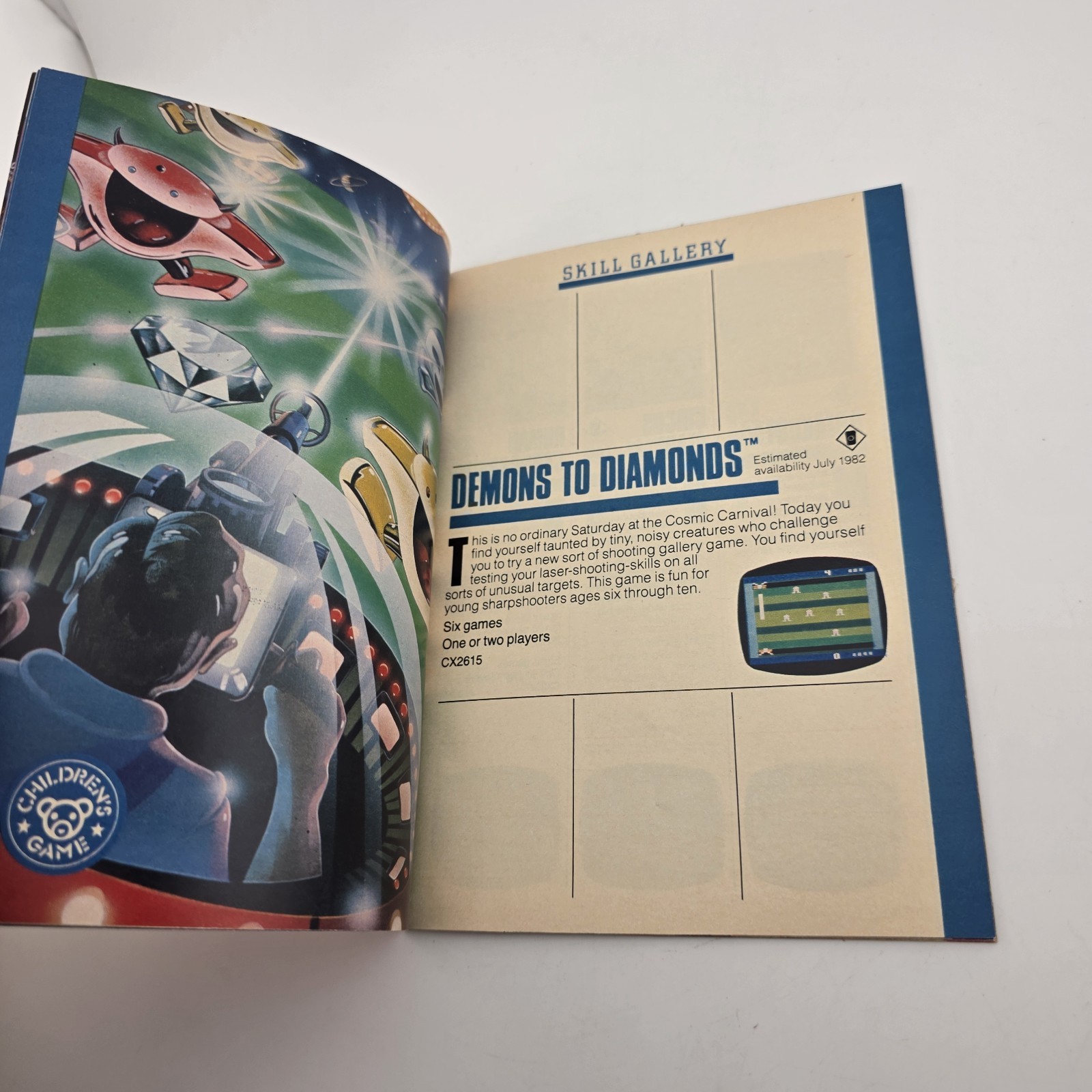 Original Vintage 1981 ATARI 2600 45 Video GAME PROGRAM CARTRIDGE CATALOG