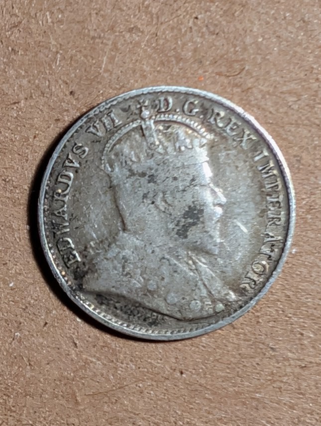 1902 H Canada 5 Cents Silver