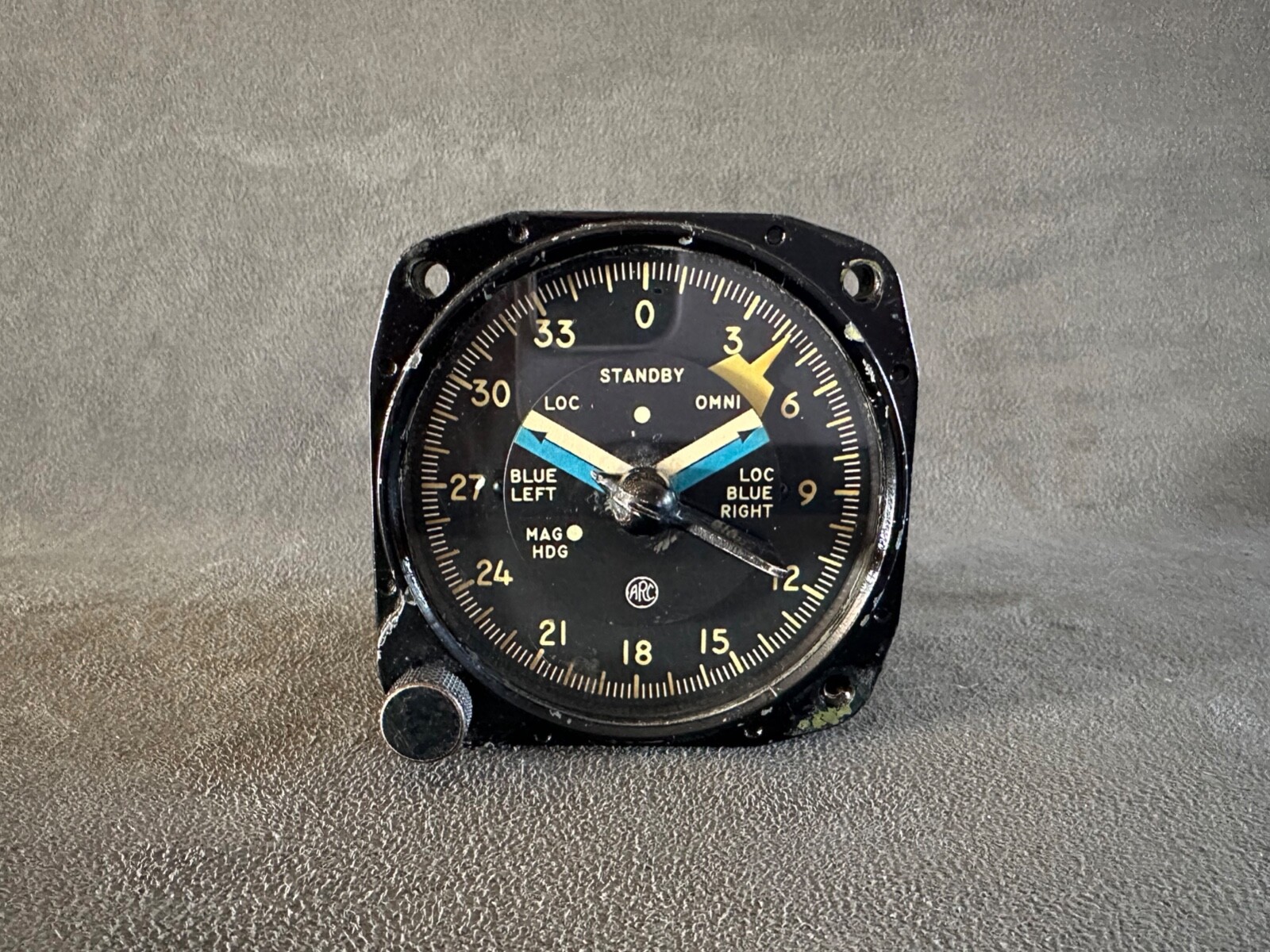 Vintage ARC Aircraft Director Control Indicator S-10