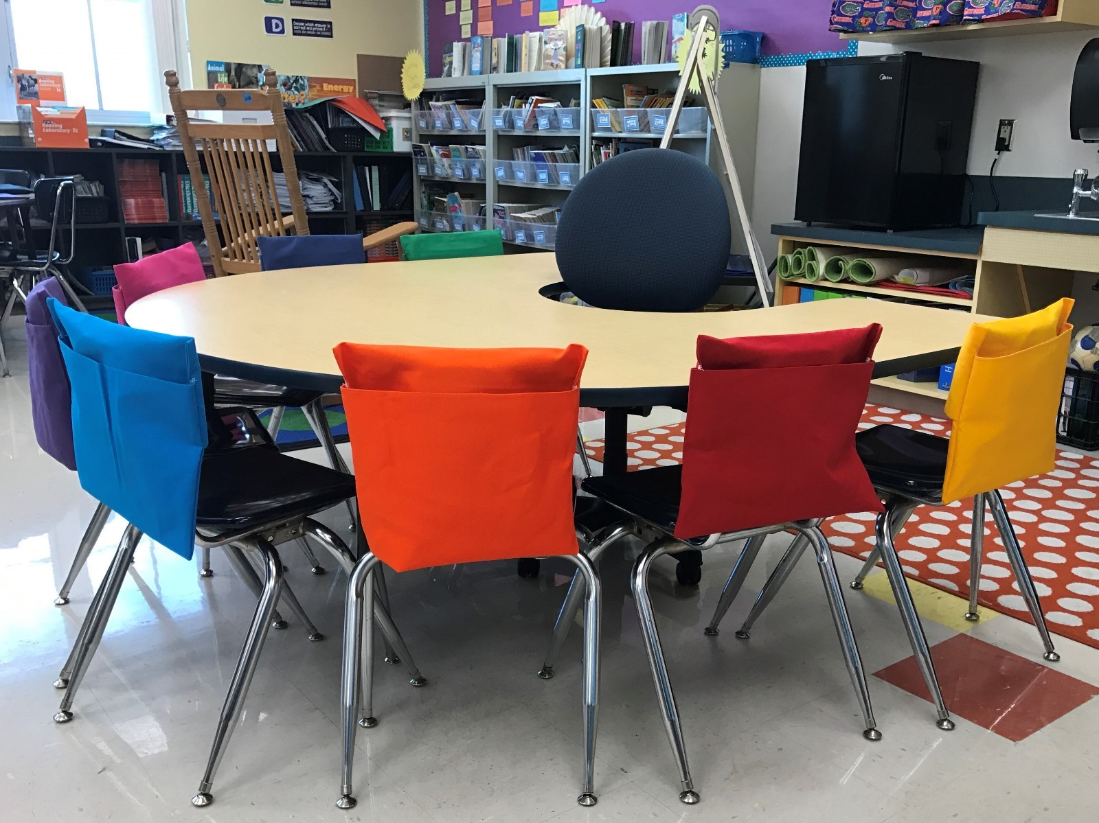 1 MEDIUM SEAT DESK CHAIR POCKET SACK Fit Chairs 13" WIDE or Smaller Many Colors