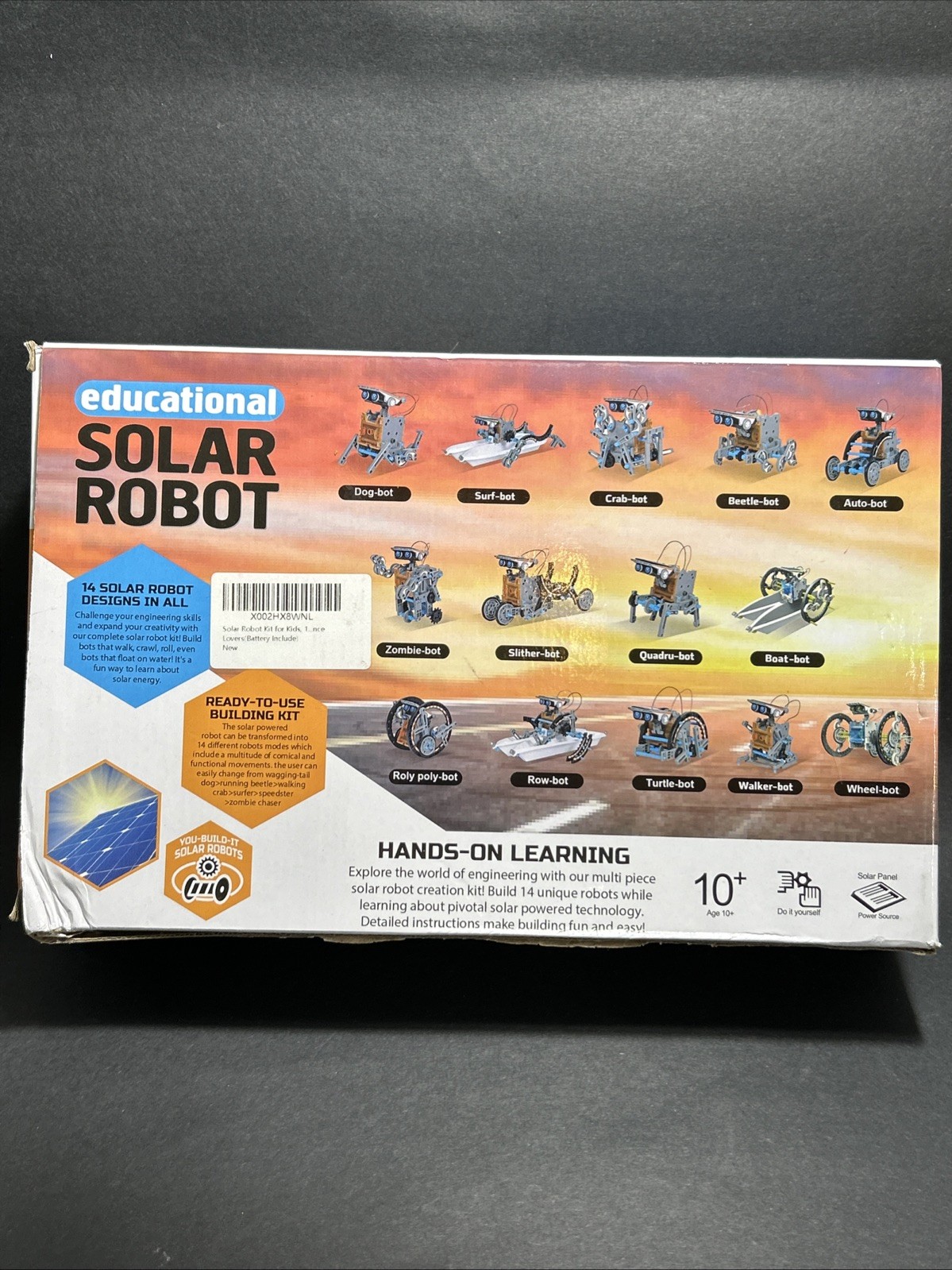 14 in 1 Solar Robot STEM Kit For Kids, Learning, Engineering, Building Kit, Gift