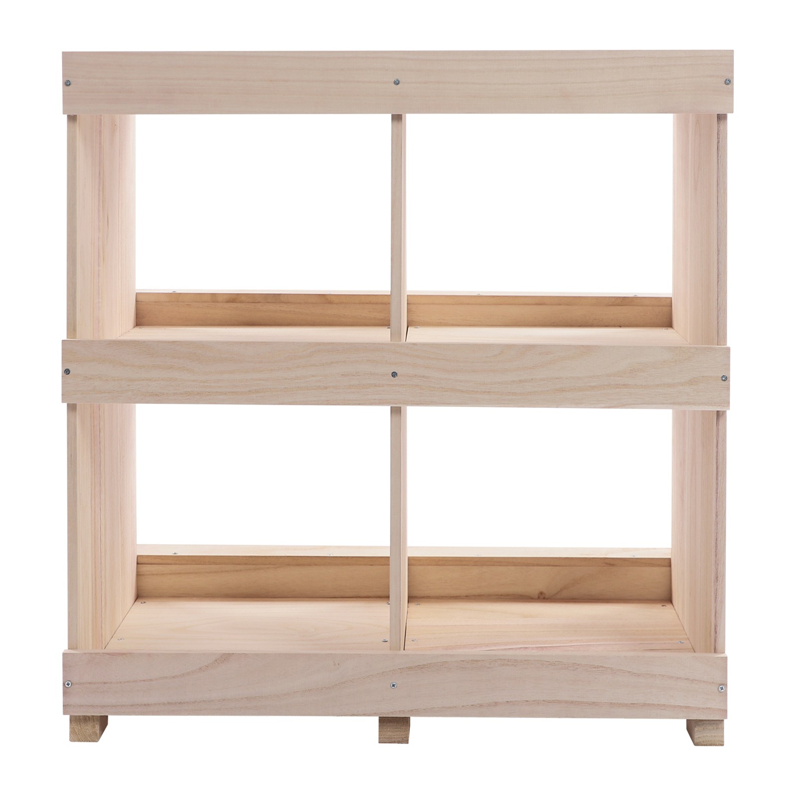 2 Tier Chicken Laying Boxes 4 Hole Nesting Box for Chickens Wooden Nesting Boxes