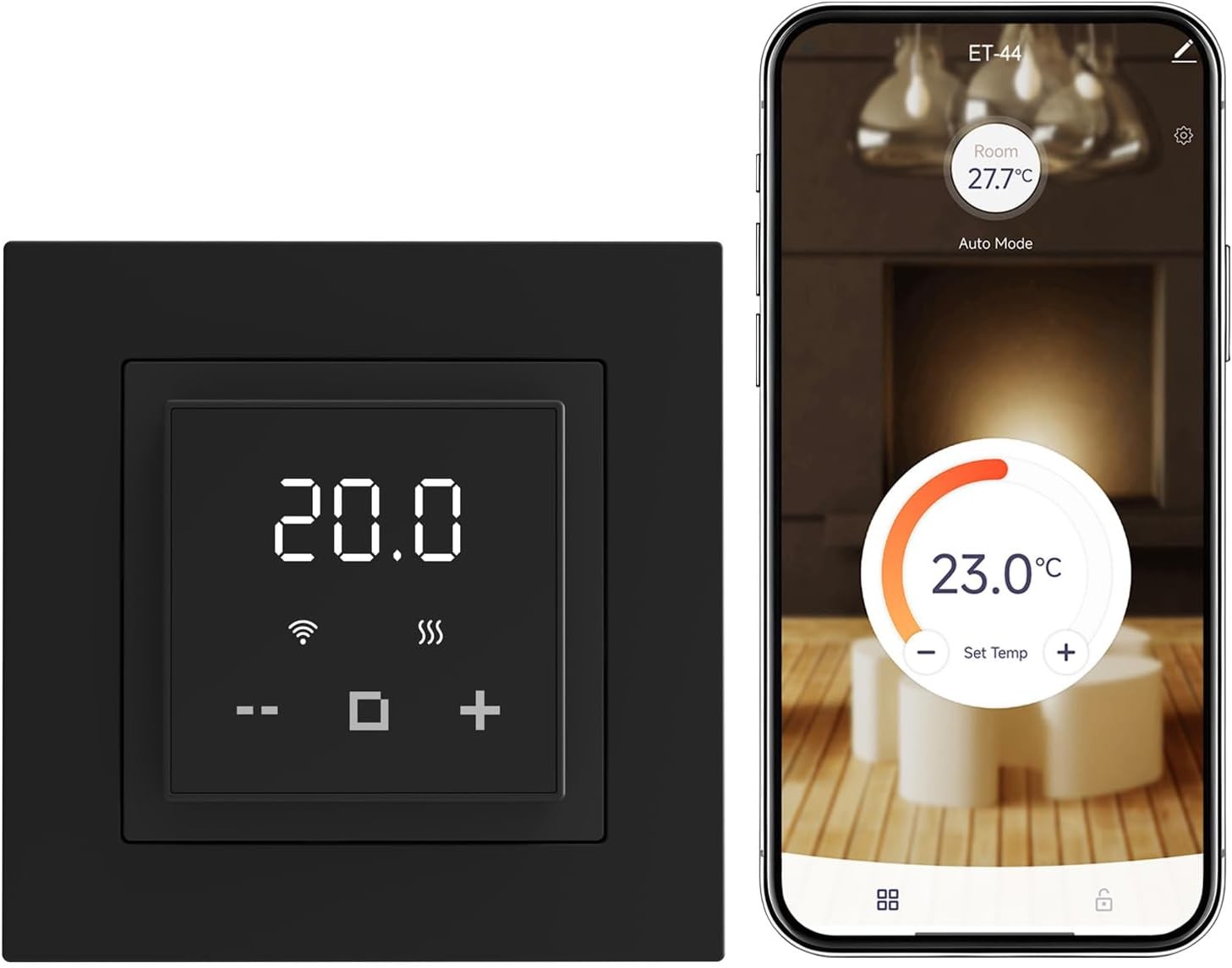 WiFi Thermostat Electric Floor Heating Touchscreen