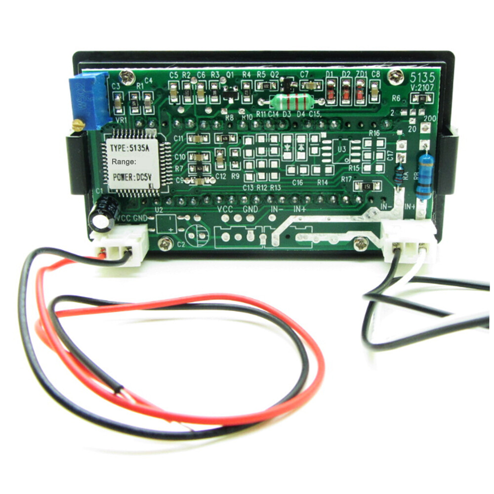 DC 50A Red LED Digital AMP Ammeter Panel Digit Current Meter 0-50A DC + Shunt