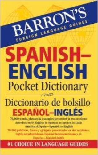 Barrons Foreign Language Guides Spanish - English Pocket Dictionary - VERY GOOD