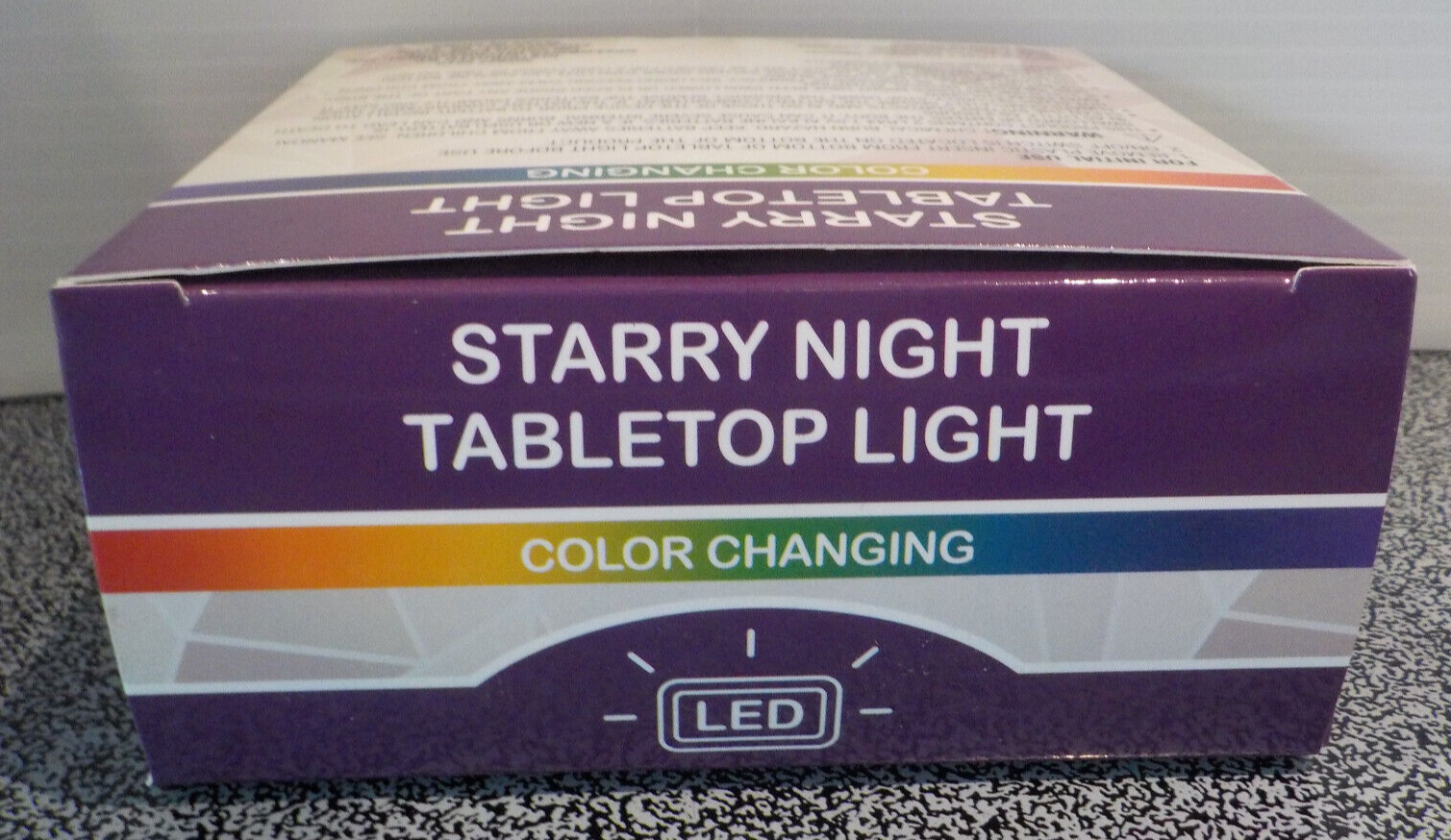 Starry Night Tabletop Light LED Coloring Changing 7 Different Colors W/Batteries