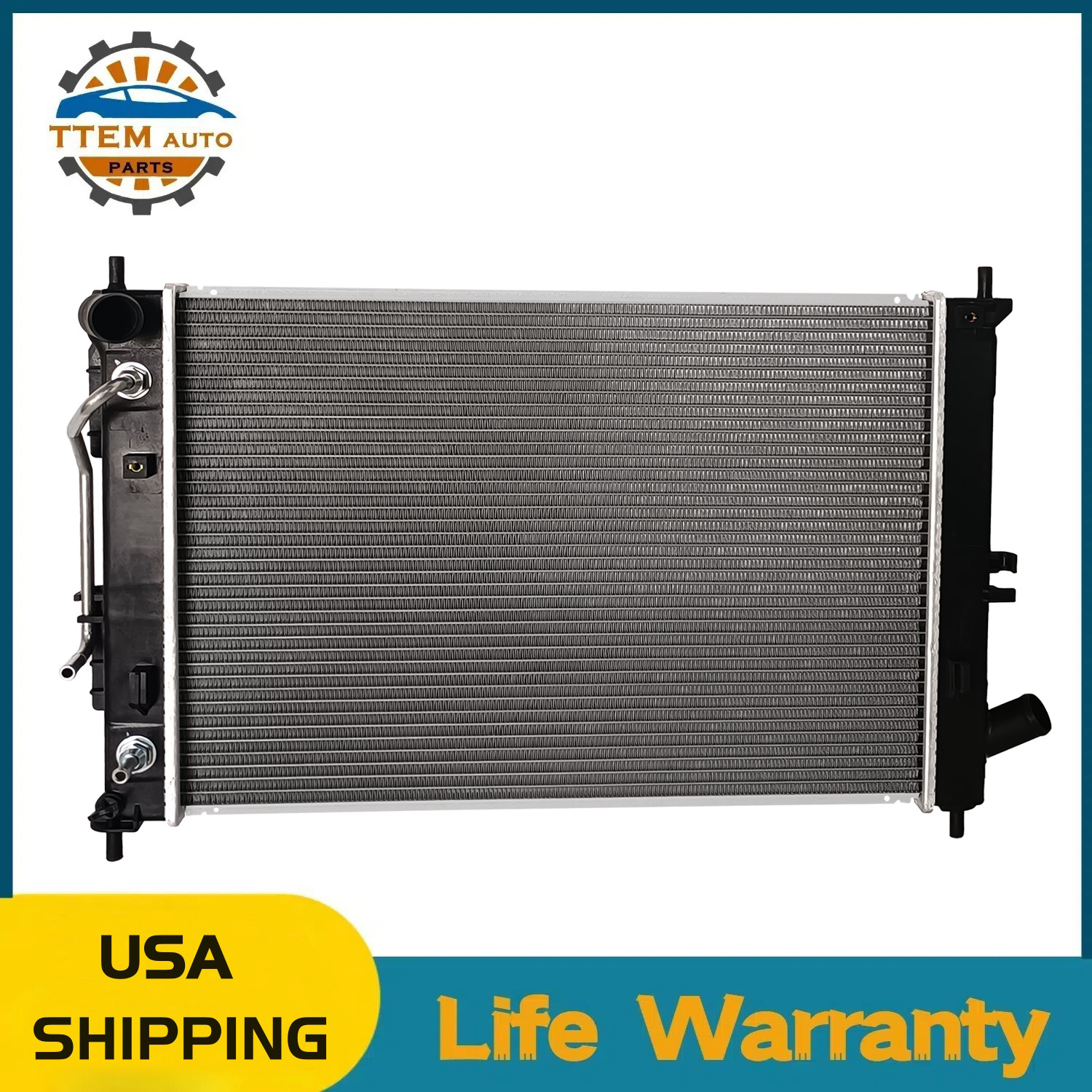 Aluminum Radiator 13412 FOR 2014-15 2016 Hyundai Elantra 2015-17 2018 Kia Forte