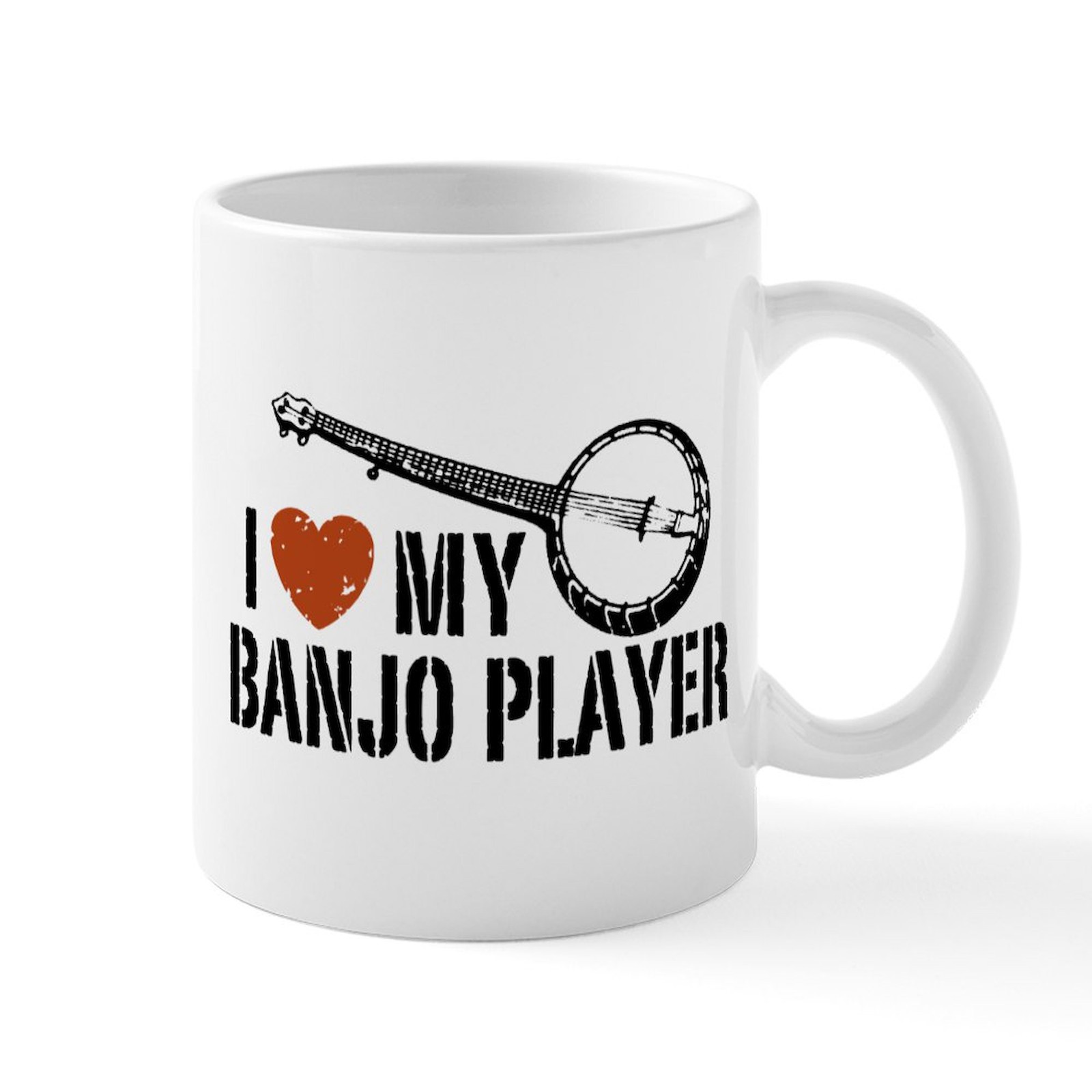 CafePress I Love My Banjo Player Mug 11 oz Ceramic Mug (289983301)