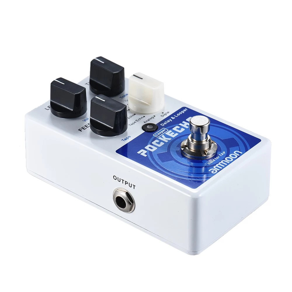 Ammoon POCKECHO Delay & Looper Guitar Effect Pedal 8 Delay Effects Max. 300s