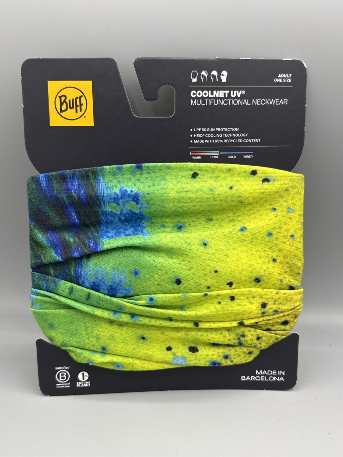 Buff CoolNet UV+ Multifunctional Neckwear Headwear Face Mask Gaiter NWT