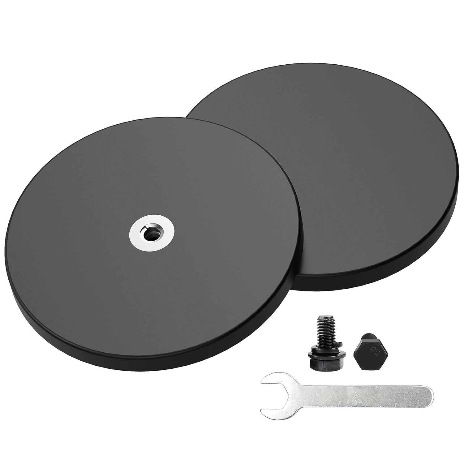2 High-Pull Rubber Coated Mounting Magnets - Perfect for Light Strips & More