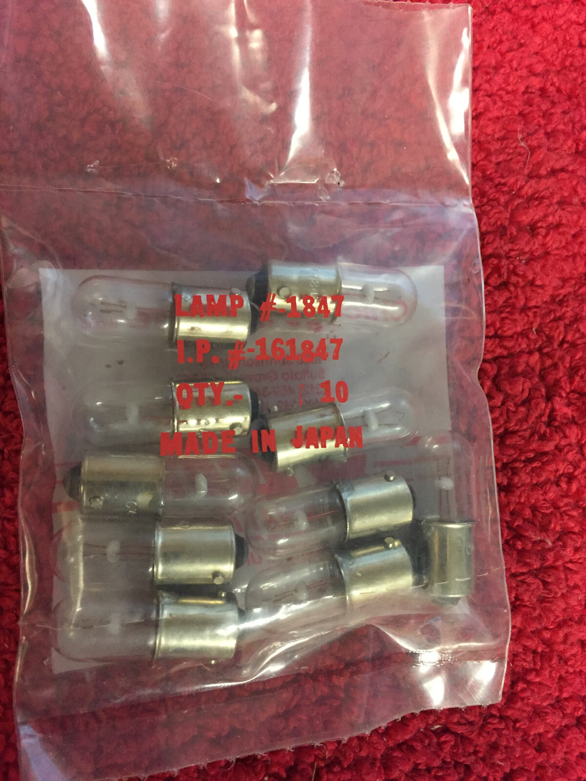 1847 LAMP 6.3 V, 0.945 W, BA9s Base 10   PC