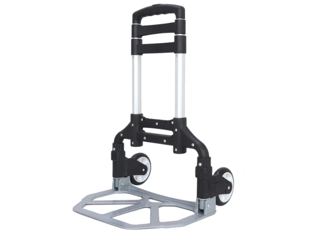 MPM Foldable Hand Truck and Dolly Cart Aluminum Luggage Trolley Lightweight Cart