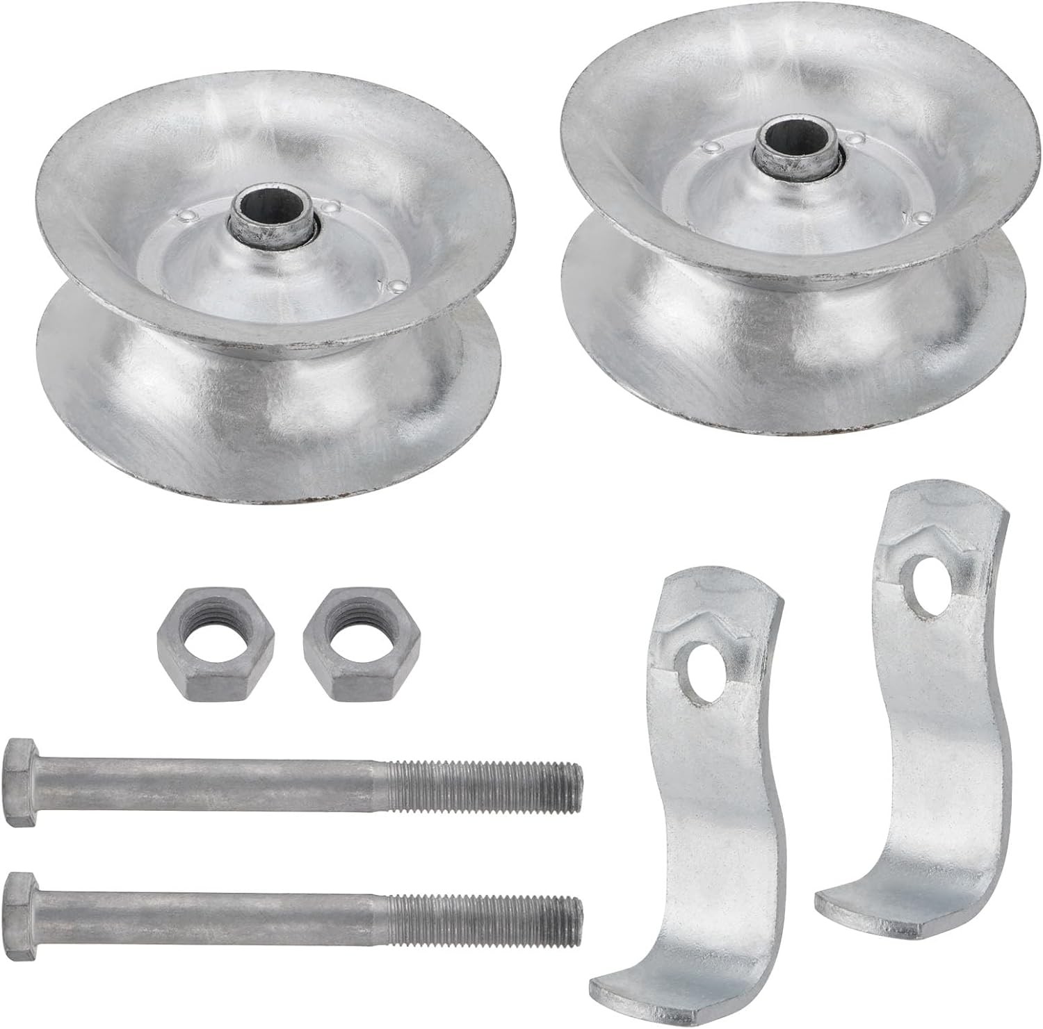 2 Pack Sliding Gate Rollers 5" Steel Pipe Track Roller Galvanized for 1 5/8" ...