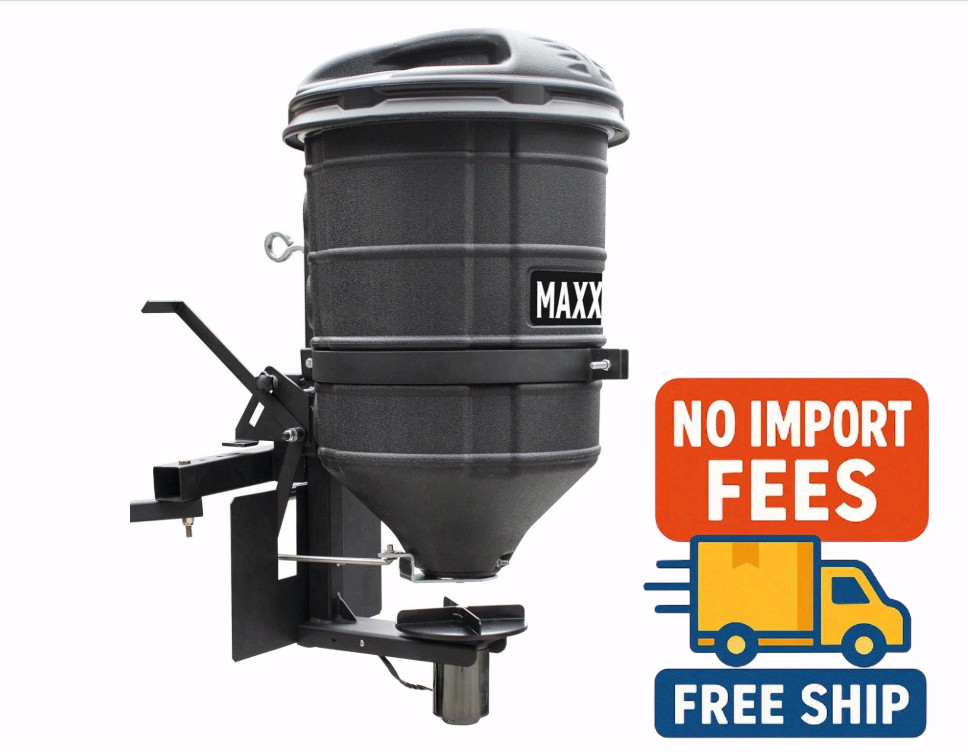 MAXXTUFF ATV Spreader 100 lb Broadcast Seeder 12V Motor Seed Fertilizer Corn