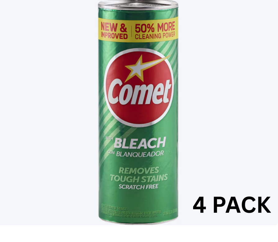 Comet With Bleach 21 oz (4 PACK)