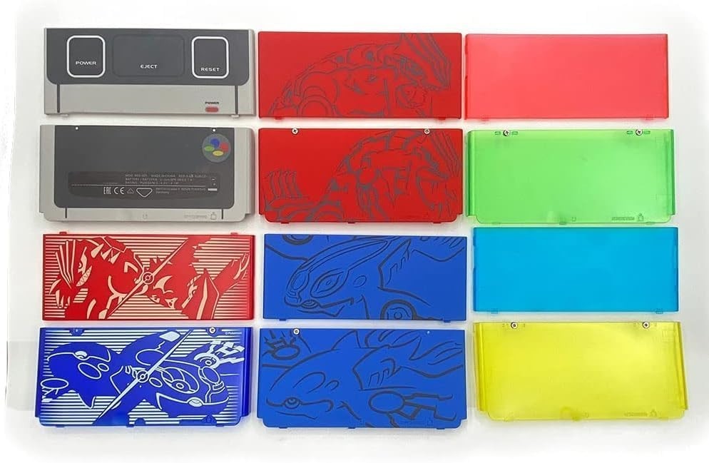 Complete Replacement Case for 2015 New 3DS - Glossy White Front & Back Cover