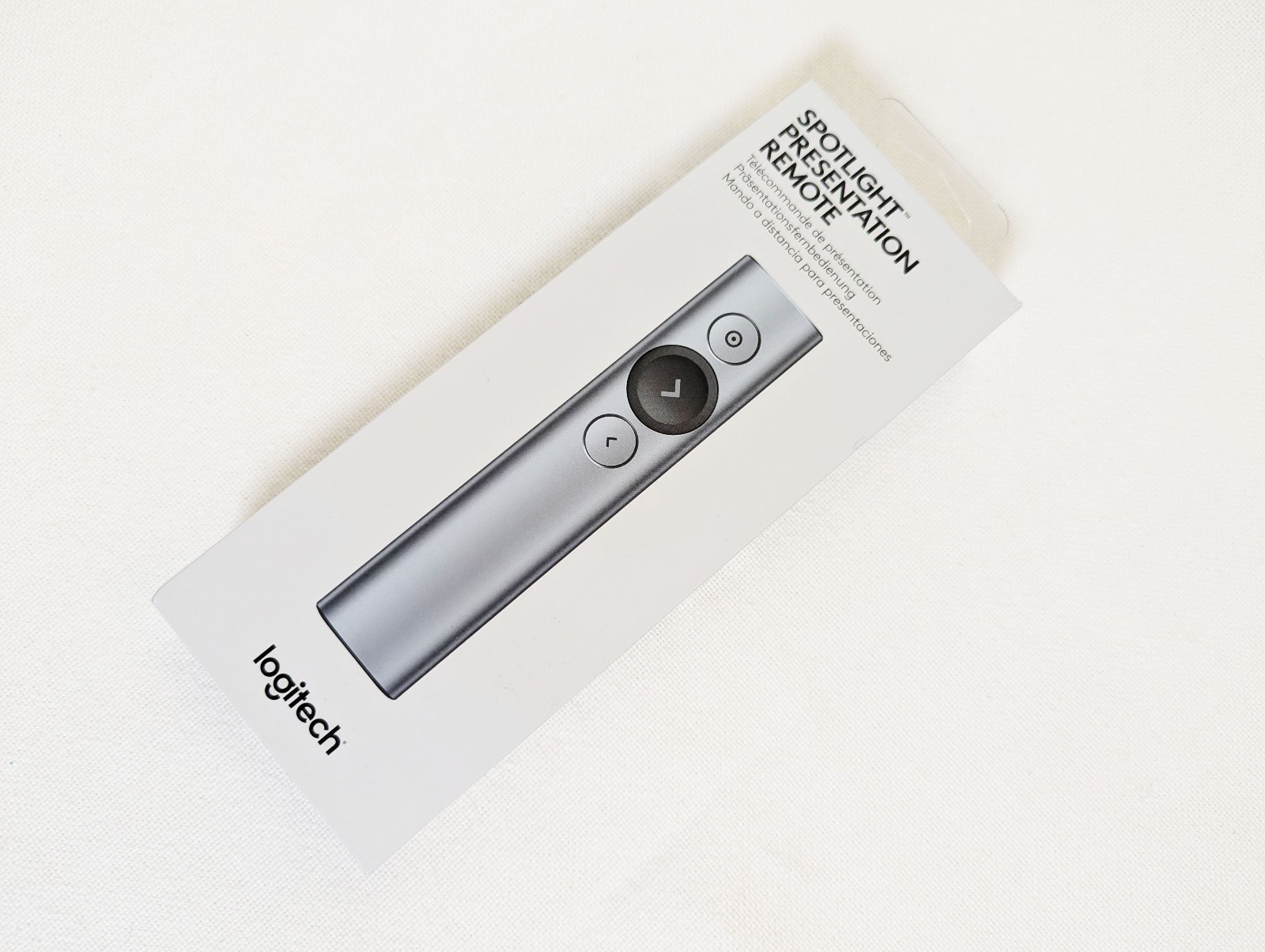 🎤 Logitech Spotlight Presenter Silver ✨ Remote Bluetooth USB NEW Sealed