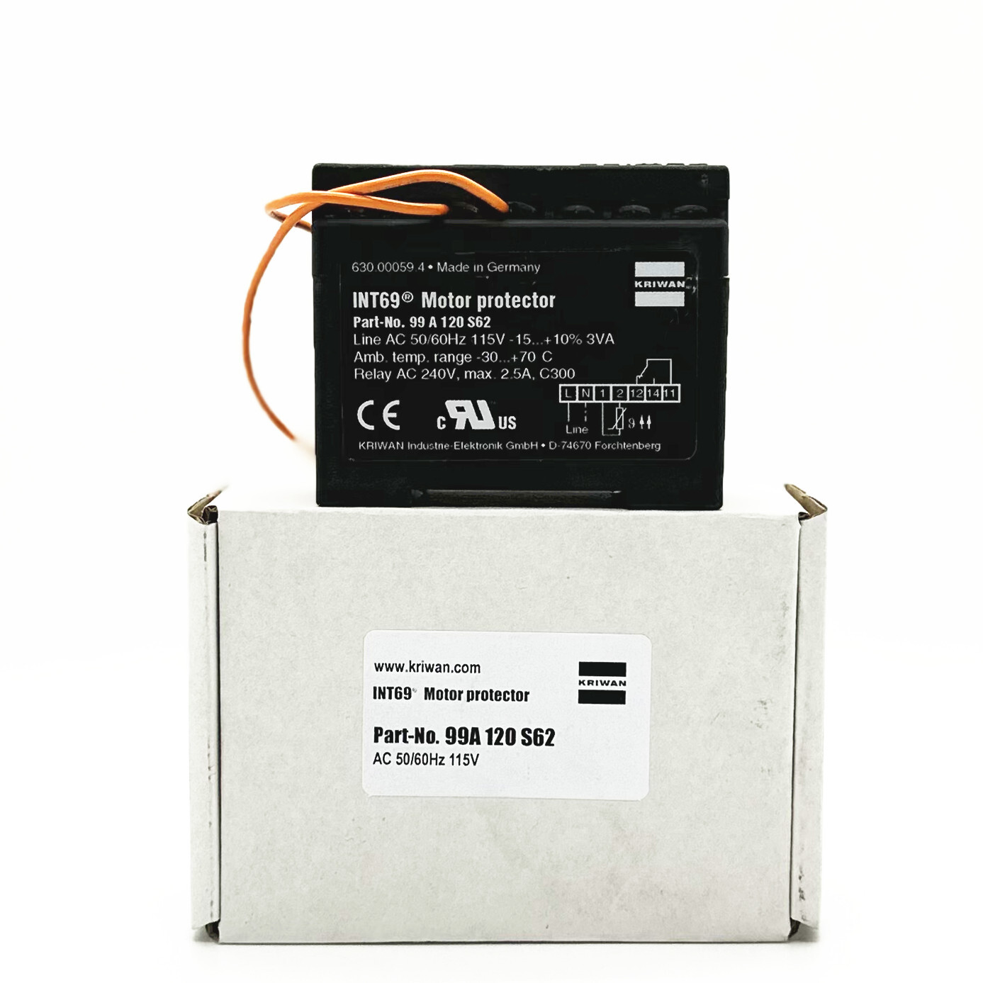 1pcs KRIWAN Motor Protector Module INT69 99A120S62 AC115V