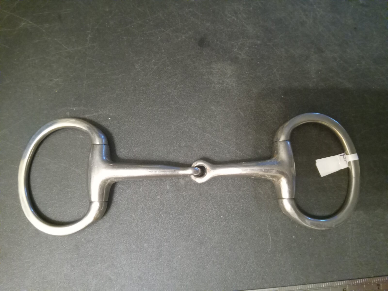 eggbutt snaffle bit stainless steel 4 1/2 in  mouth