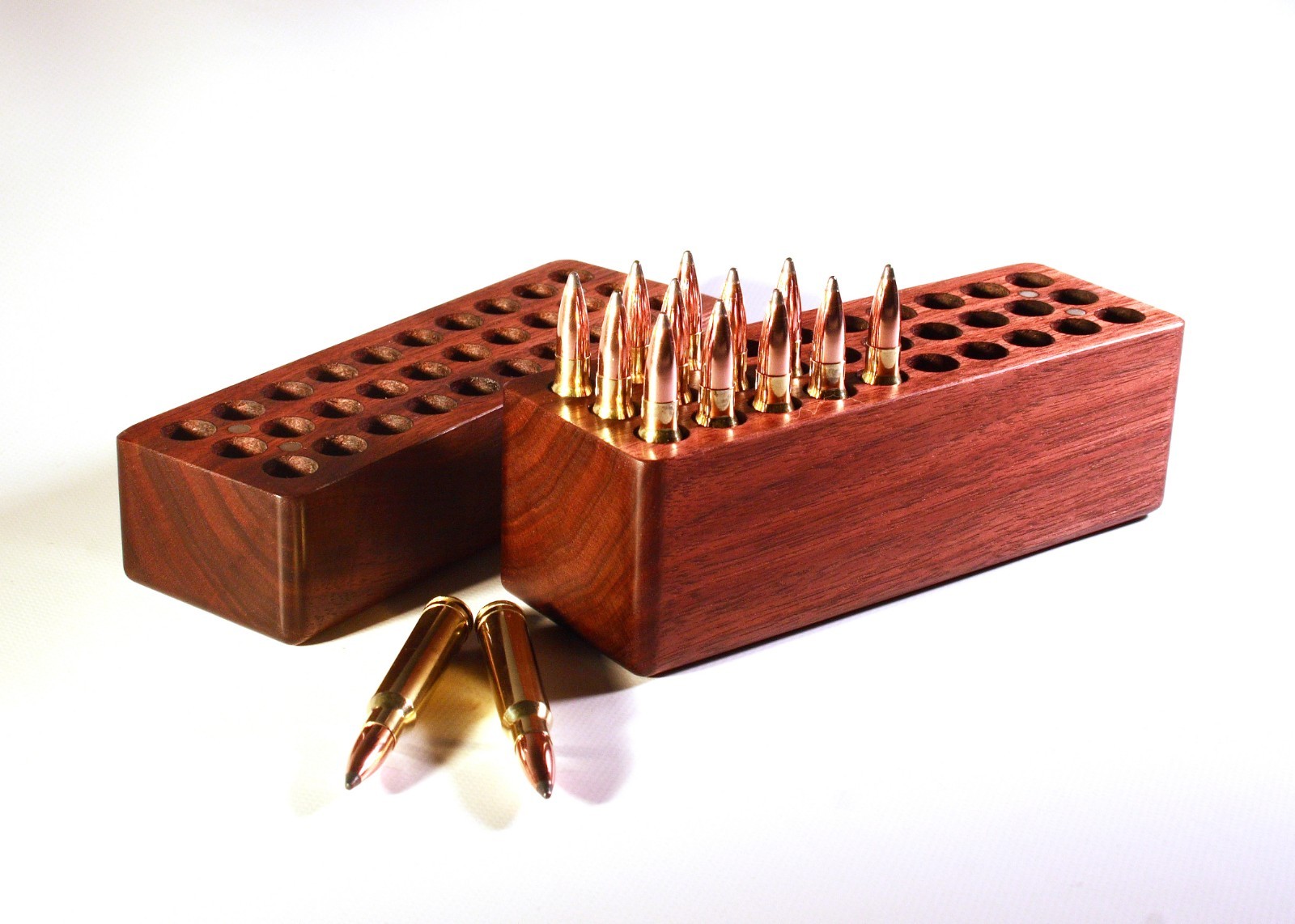 30 Rd Walnut Ammo Box 243 7mm-08 308 6.5 creedmoor Winchester Remington tikka