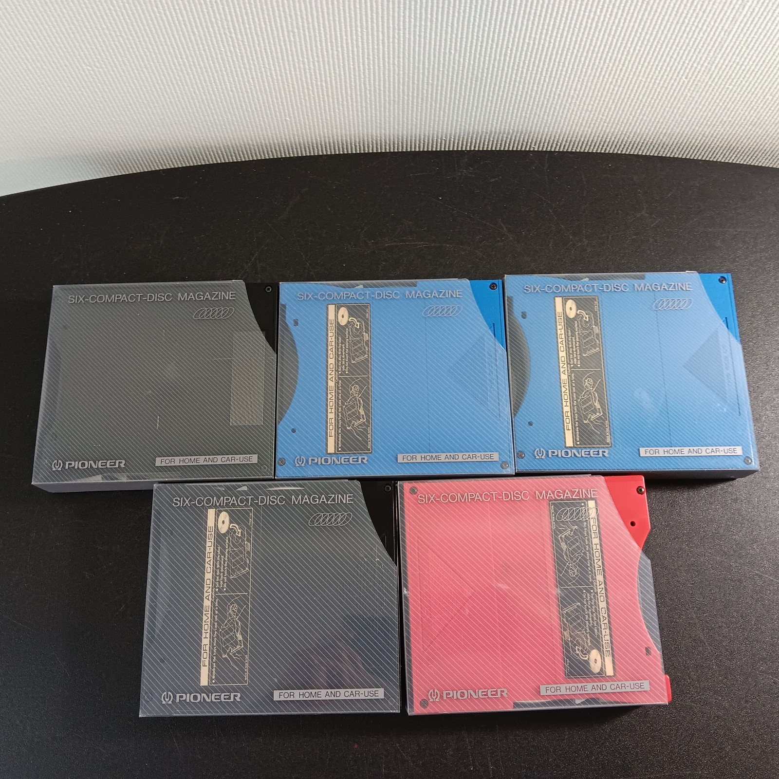 Set Of 5 Pioneer Six Compact Disc Magazines (Various Movies and Artists)