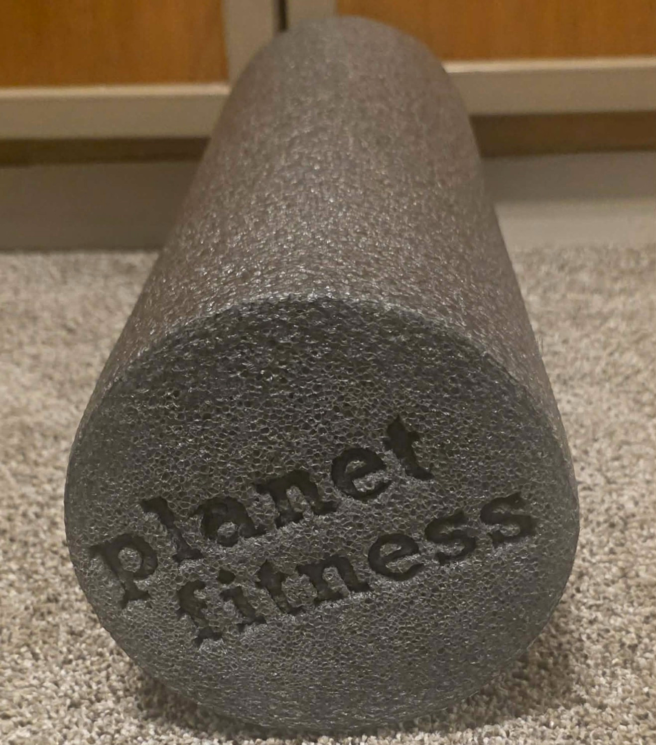 Planet Fitness Foam Roller, Gray Foam, 18 in