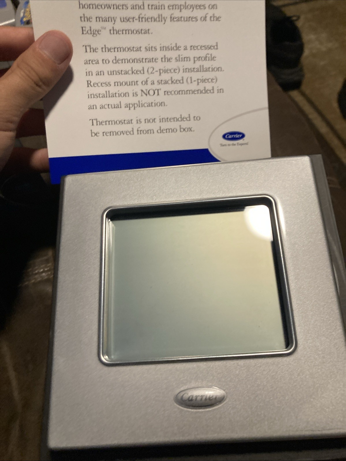 Carrier Edge Performance Series Programmable Thermostat (TP-PRH) Tutor Brand New